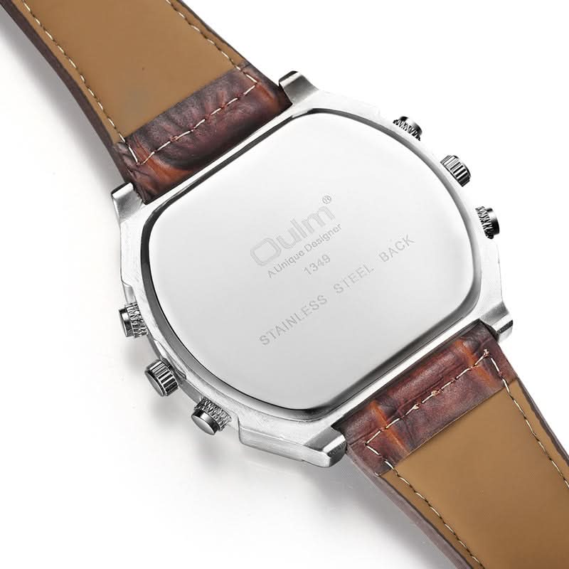 Men's Dual Time Zone Military Watch