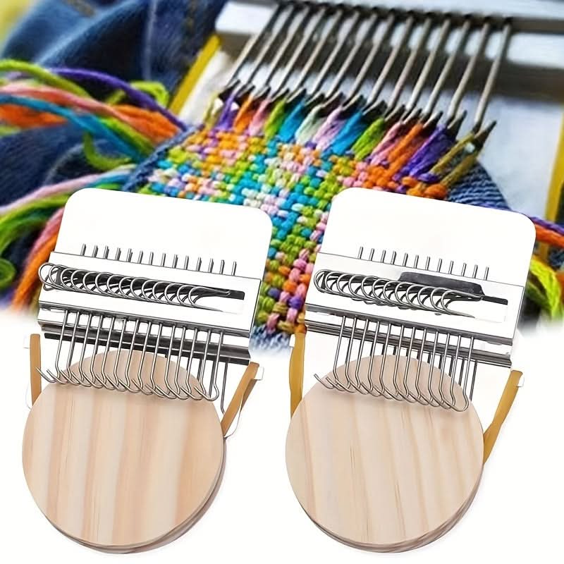 Mini Wooden Weaving Loom – DIY Fabric Craft Tool for Handmade Pet Clothing