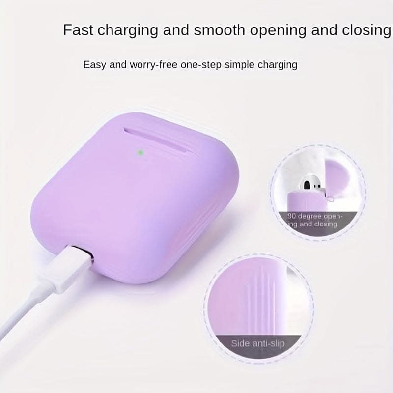 Protective Silicone Case for AirPods - Compatible with 1st & 2nd Gen
