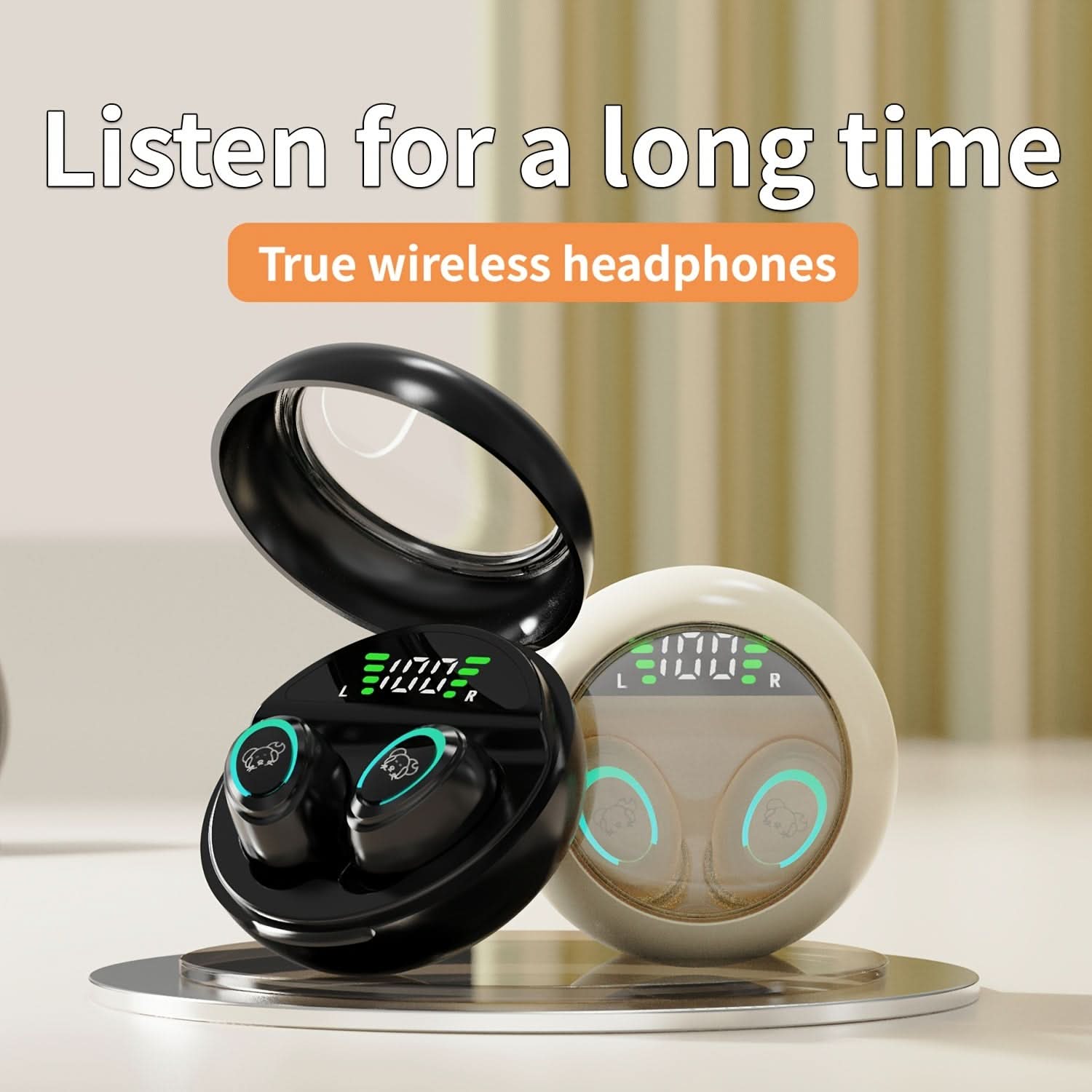 True Wireless Earbuds , Noise Cancelling, Dual Mic, 20H Playtime