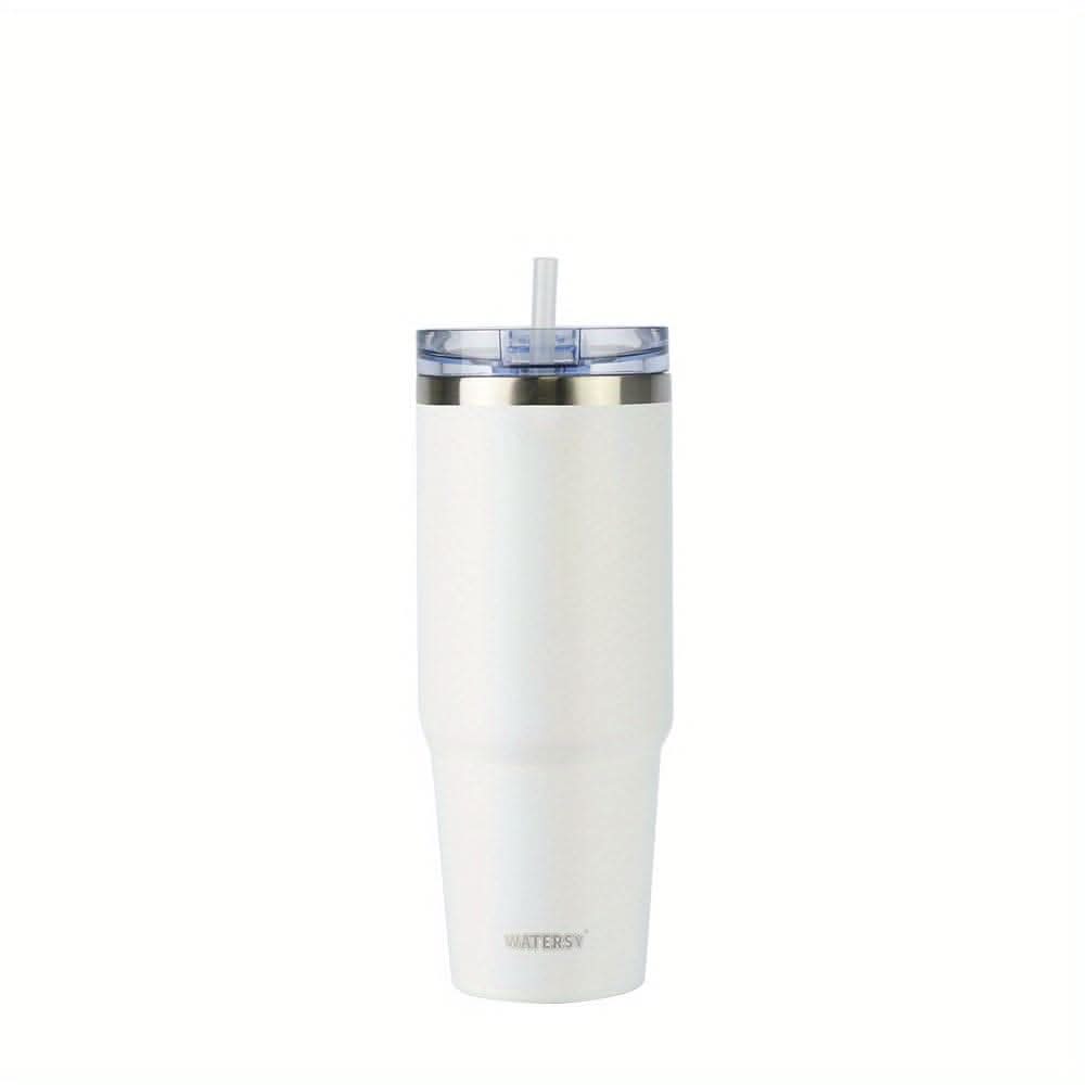 30oz Stainless Steel Tumbler with Straw