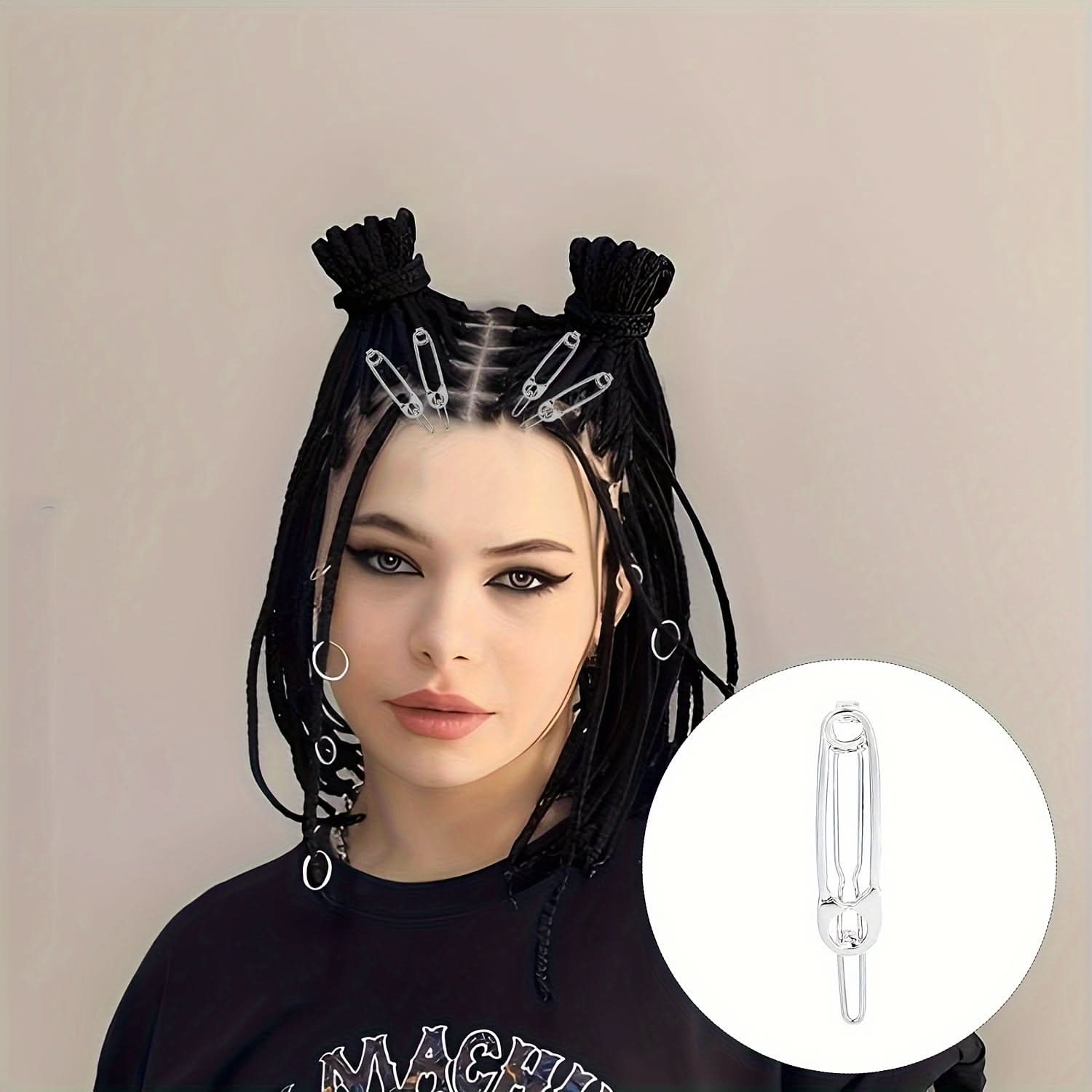 12 Pcs Vintage Gothic Y2K Hair Clips Set