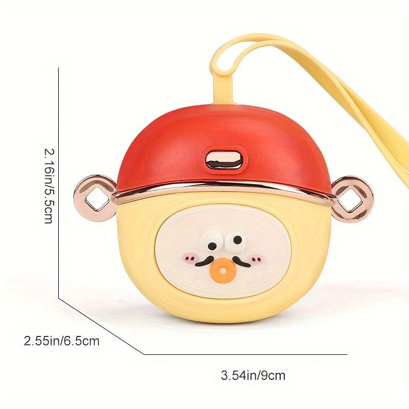 1/2/3PCS Yellow Mini USB Desk & Neck Fan – Hands-Free Waist-Hanging