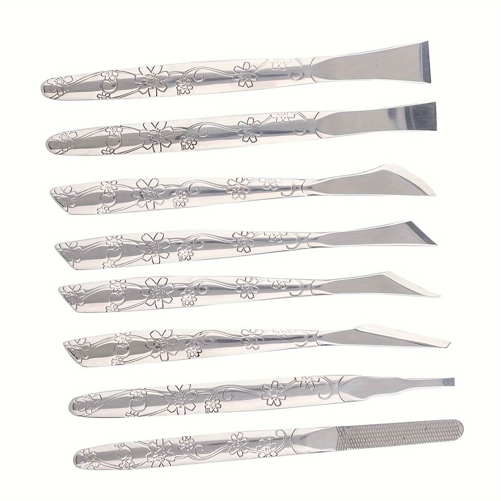 8-Piece Stainless Steel Foot Callus Remover Set