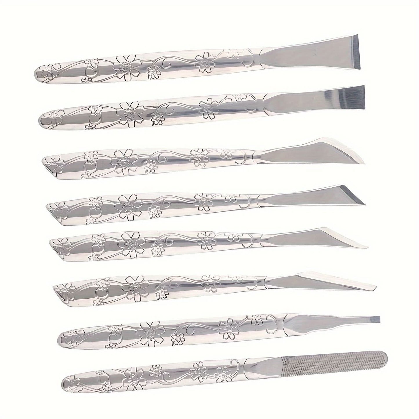8-Piece Stainless Steel Foot Callus Remover Set