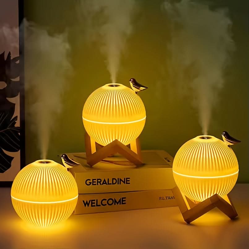 Cute Bird-Shaped USB Humidifier with Night Light