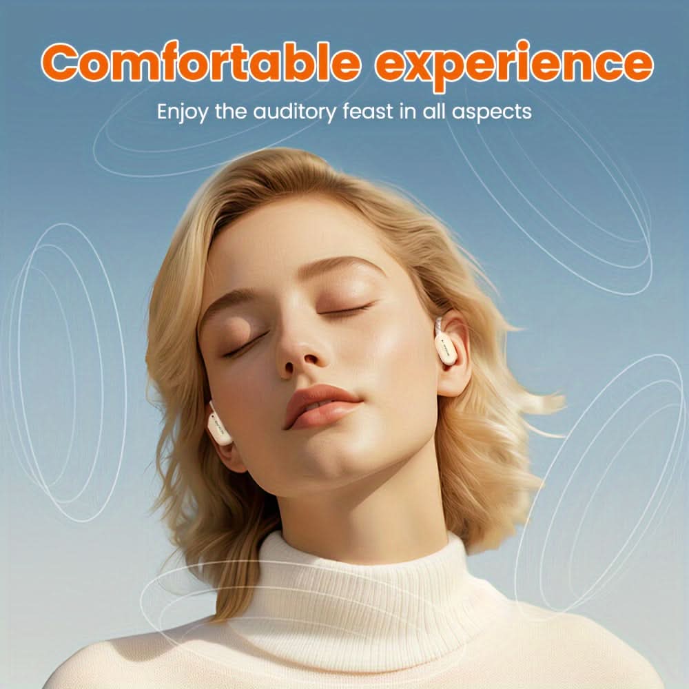 Bone Conduction Wireless Headphones, Stereo Noise Cancelling