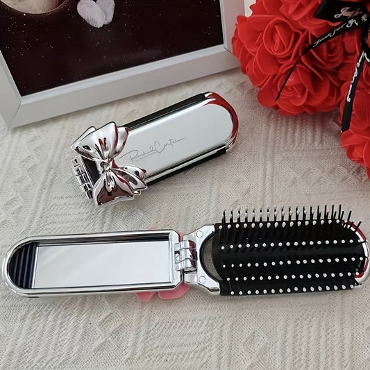 Mini Folding Hair Brush for Women – Portable with Air Cushion