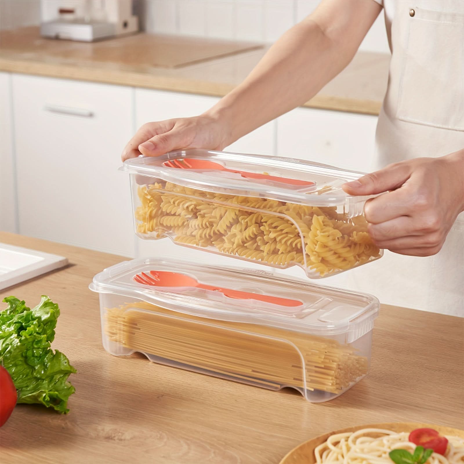 Microwave Pasta Cooker with Strainer Lid