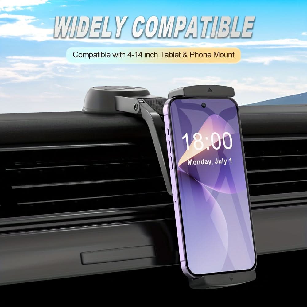 Ultra-Strong Suction Car Dashboard Mount for Phones & Tablets