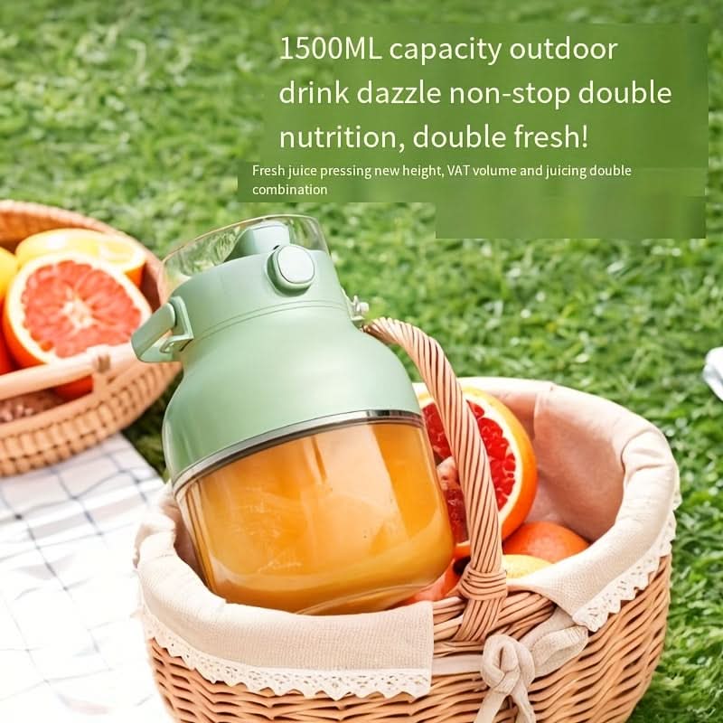 Portable Electric Juice Cup – 800ml USB Rechargeable Juicer Blender