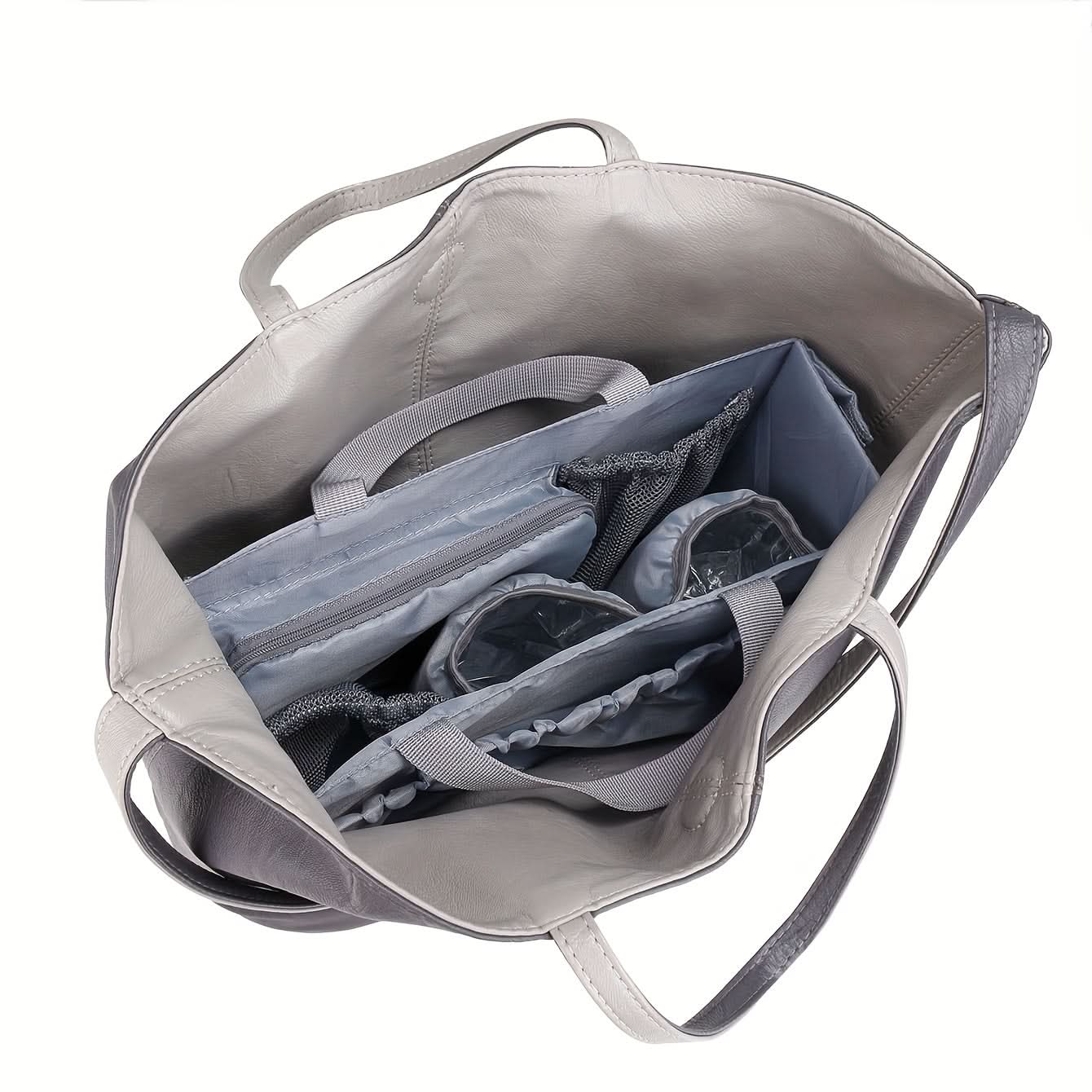 Multifunctional Diaper Bag Organizer Insert – Removable with Insulated Pocket