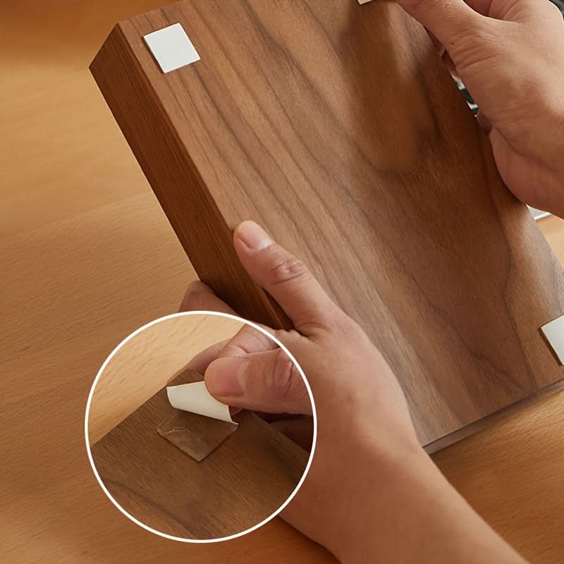 Walnut Wood Under-Desk Drawer Organizer