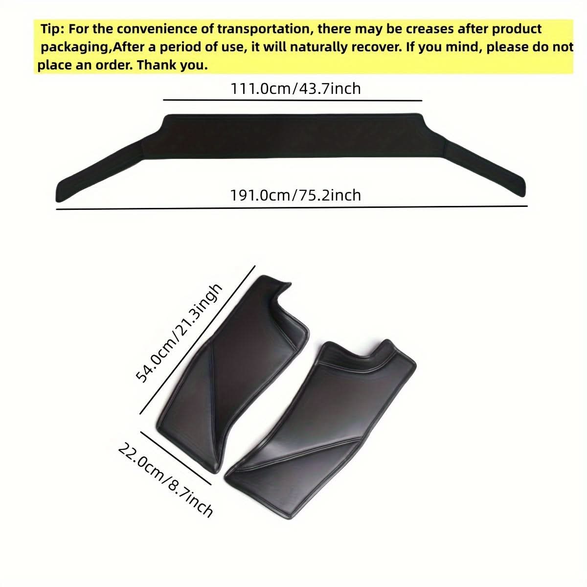 PU Leather Rear Seat Threshold Protector
