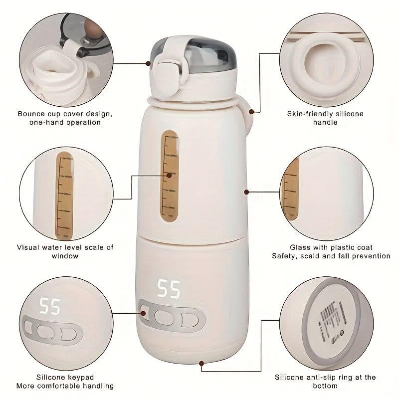 Rechargeable 2-in-1 Bottle Warmer and Sterilizer