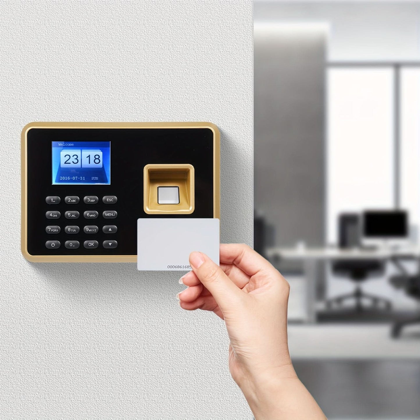 Biometric Fingerprint Time Clock with ID Card Recognition