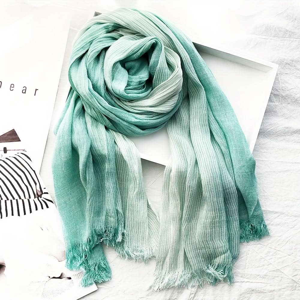 Men's Cozy Rayon-Linen Scarf for Fall & Winter - Stylish, Warm, and Durable