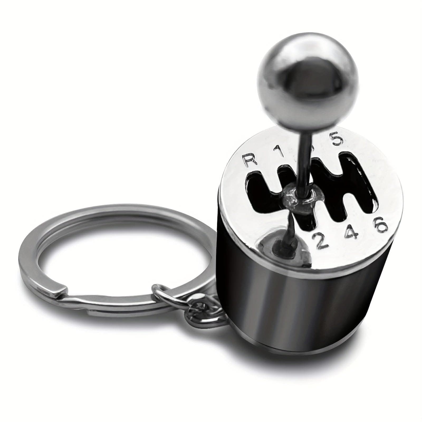 Mini Gear Shifter Keychain – Alloy Gearbox Key Ring for Car Enthusiasts