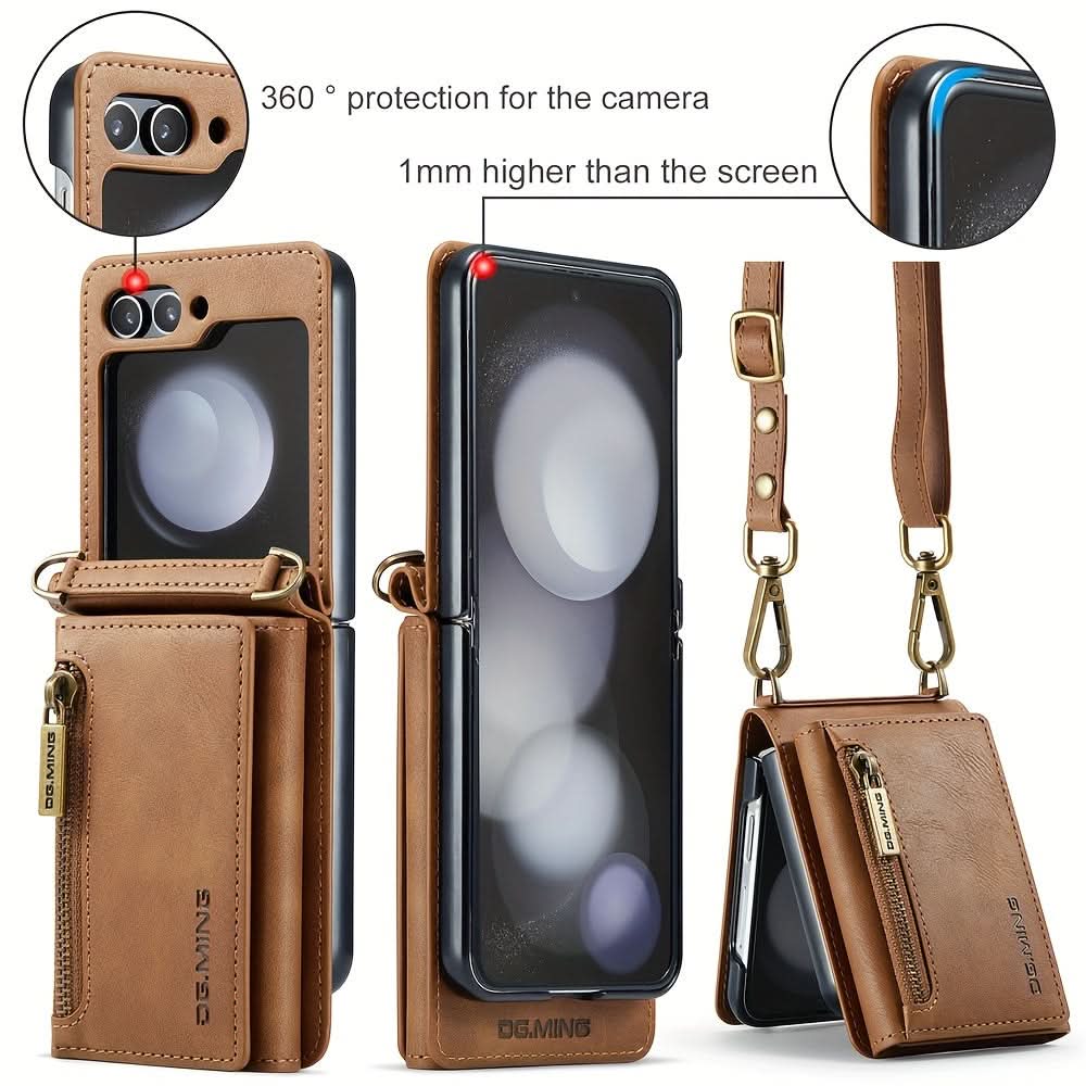 Zipper Wallet Case for Samsung Galaxy Z Flip