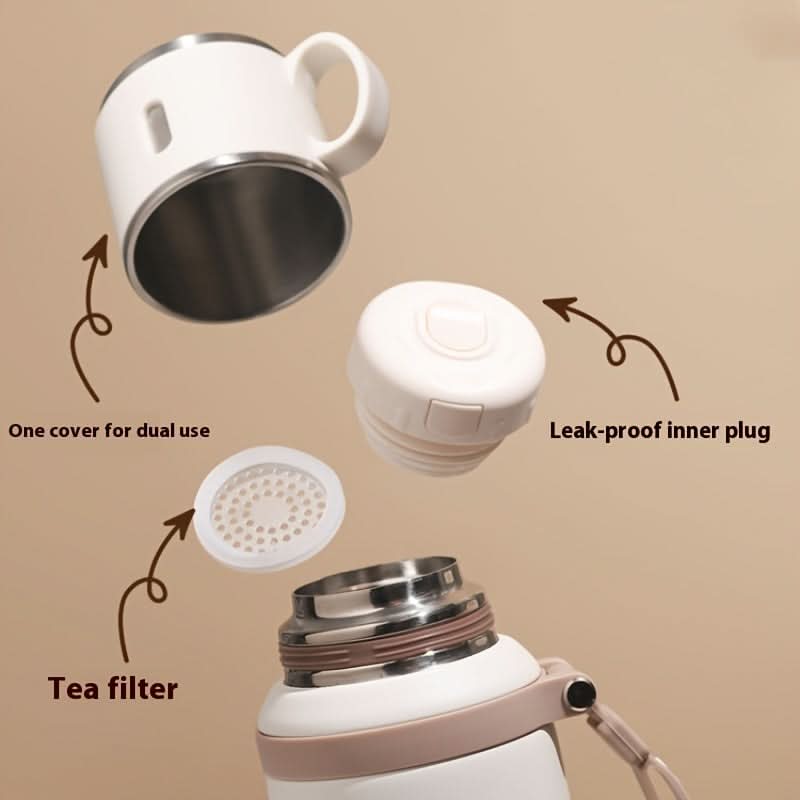 Stainless Steel Vacuum Flask – Double-Walled Insulated Bottle