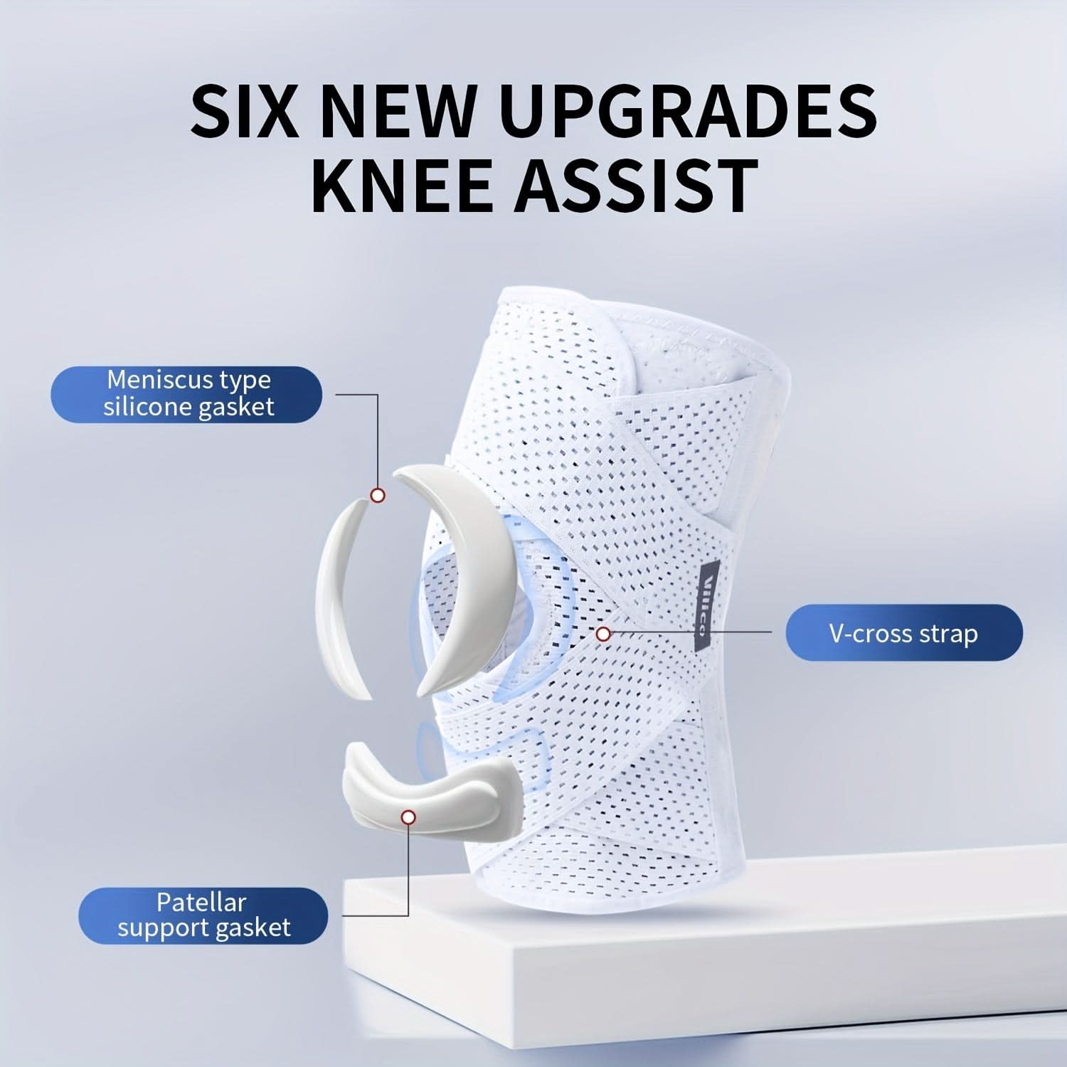 Compression Knee Sleeve with Spring Stabilizers – Fitness Support