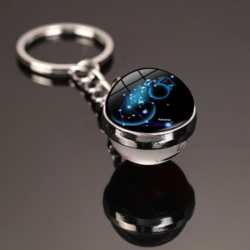 12 Constellations Luminous Car Keychain Pendant