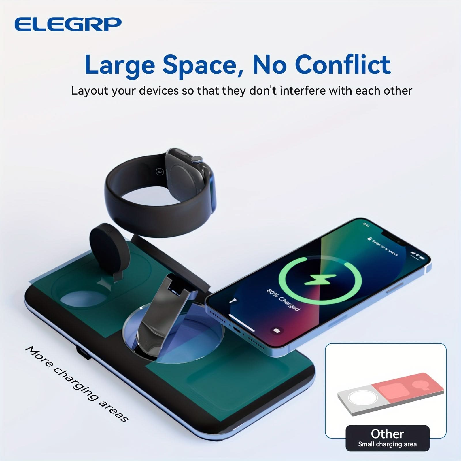 3-in-1 MagSafe Wireless Charging Station for Apple Devices