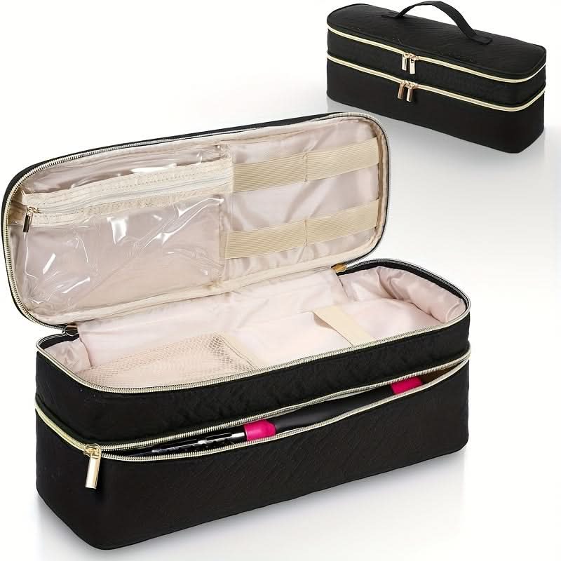 Large Capacity Travel Makeup Bag – For Hair Tools & Beauty Essentials