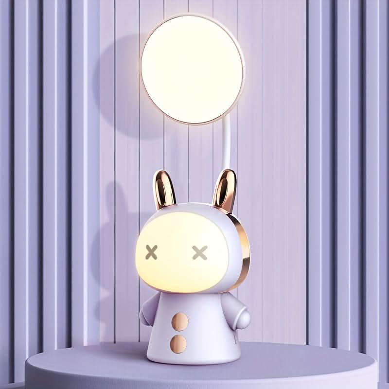 Adorable Doll Table Lamp – Foldable, USB Rechargeable, Dimmable Light