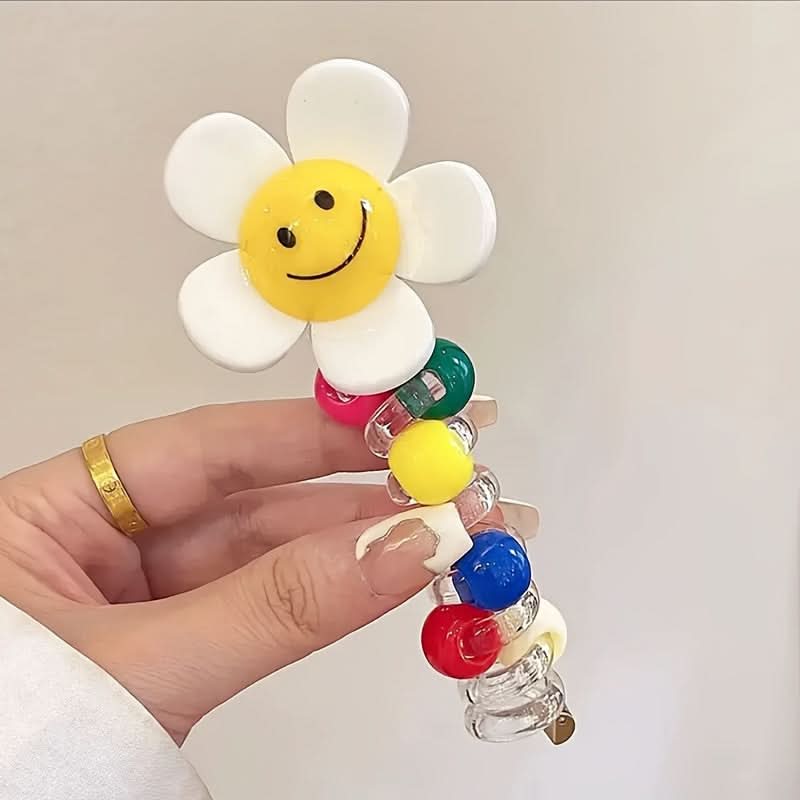 4PCS Sunflower Spiral Hair Ties Set