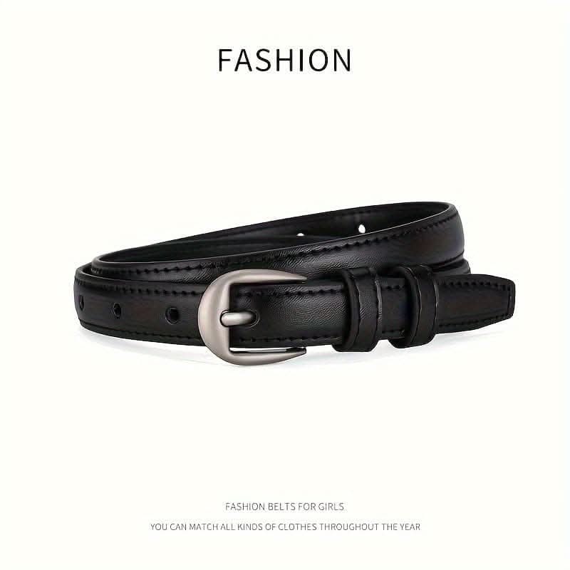 Women’s Skinny PU Leather Waist Belt
