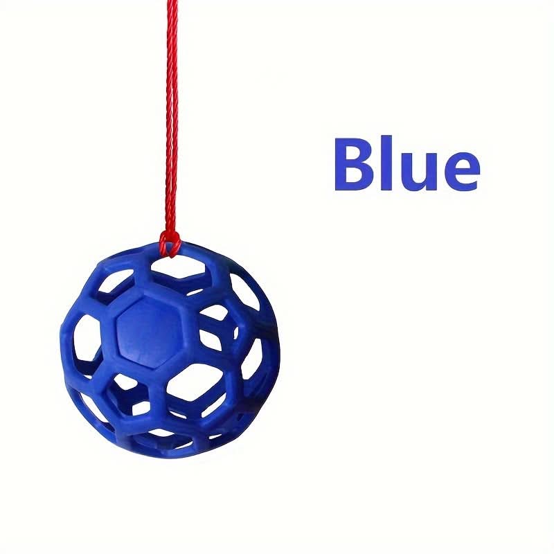 Plaid Silicone Horse Feeding Ball – Colorful Hay Dispenser