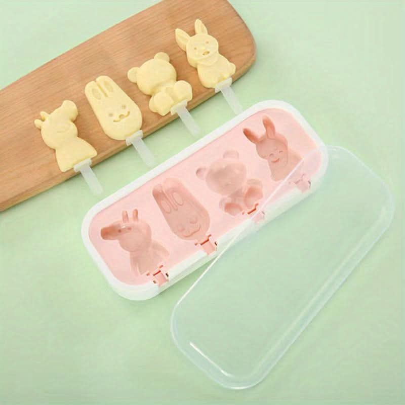 BPA-Free Silicone Ice Pop Mold - DIY Popsicle & Ice Cream Maker