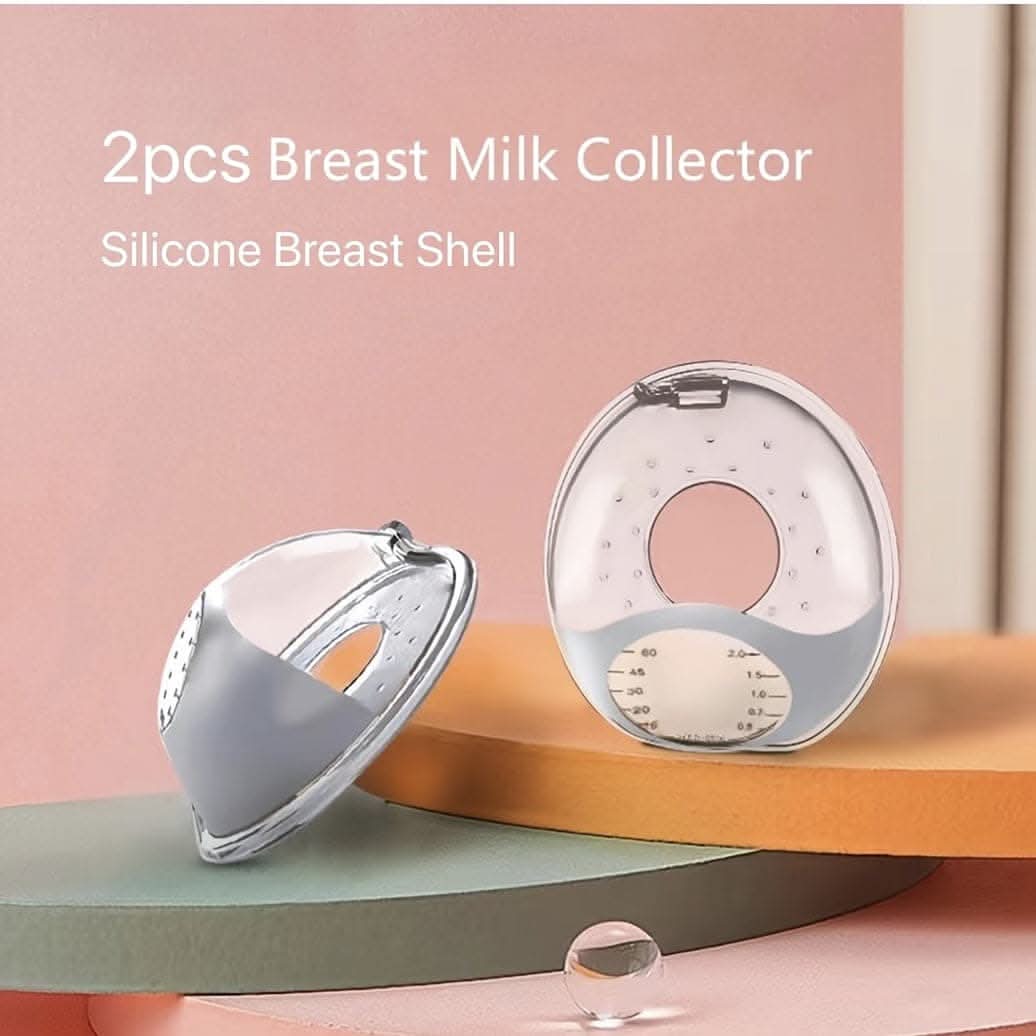 BPA-Free Silicone Breast Milk Collector Set - 2 Soft Nursing Cups