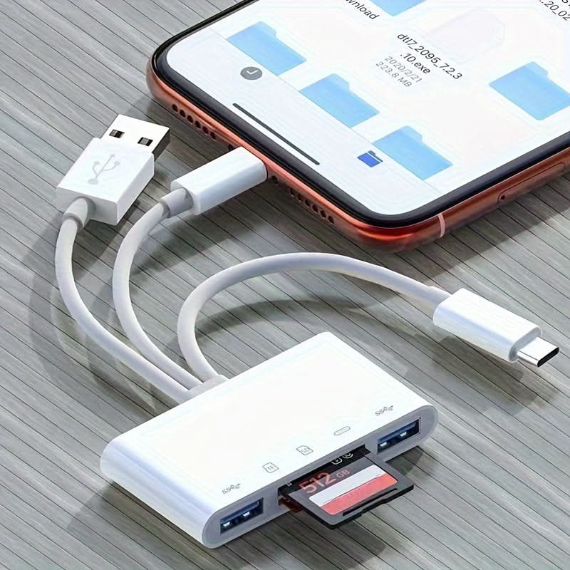 5-in-1 Ultra-Portable Multi-Card Reader Hub