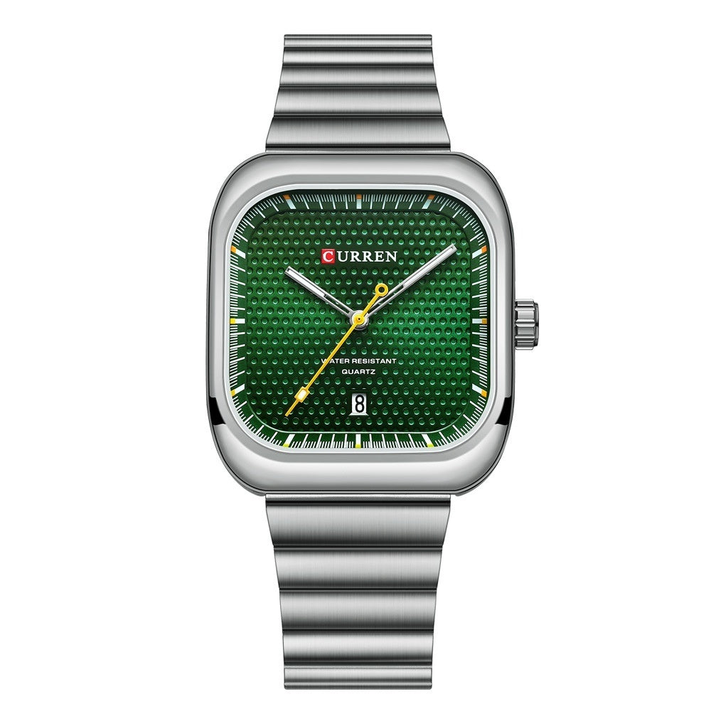 Curren 8460 Unisex Square Couples Watch for Men & Women