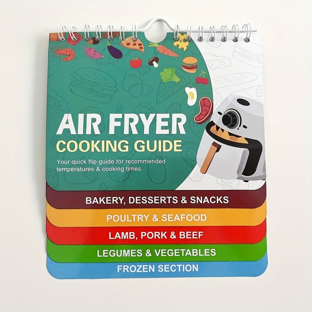1pc Air Fryer Cheat Sheet Magnet - Cooking Times Chart & Guide