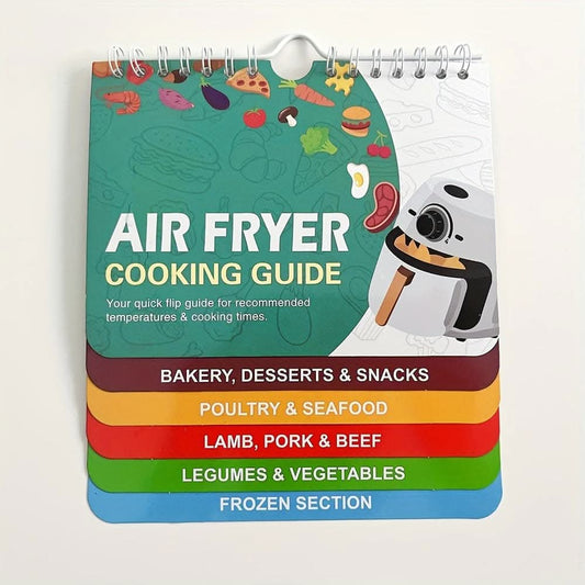 1pc Air Fryer Cheat Sheet Magnet - Cooking Times Chart & Guide