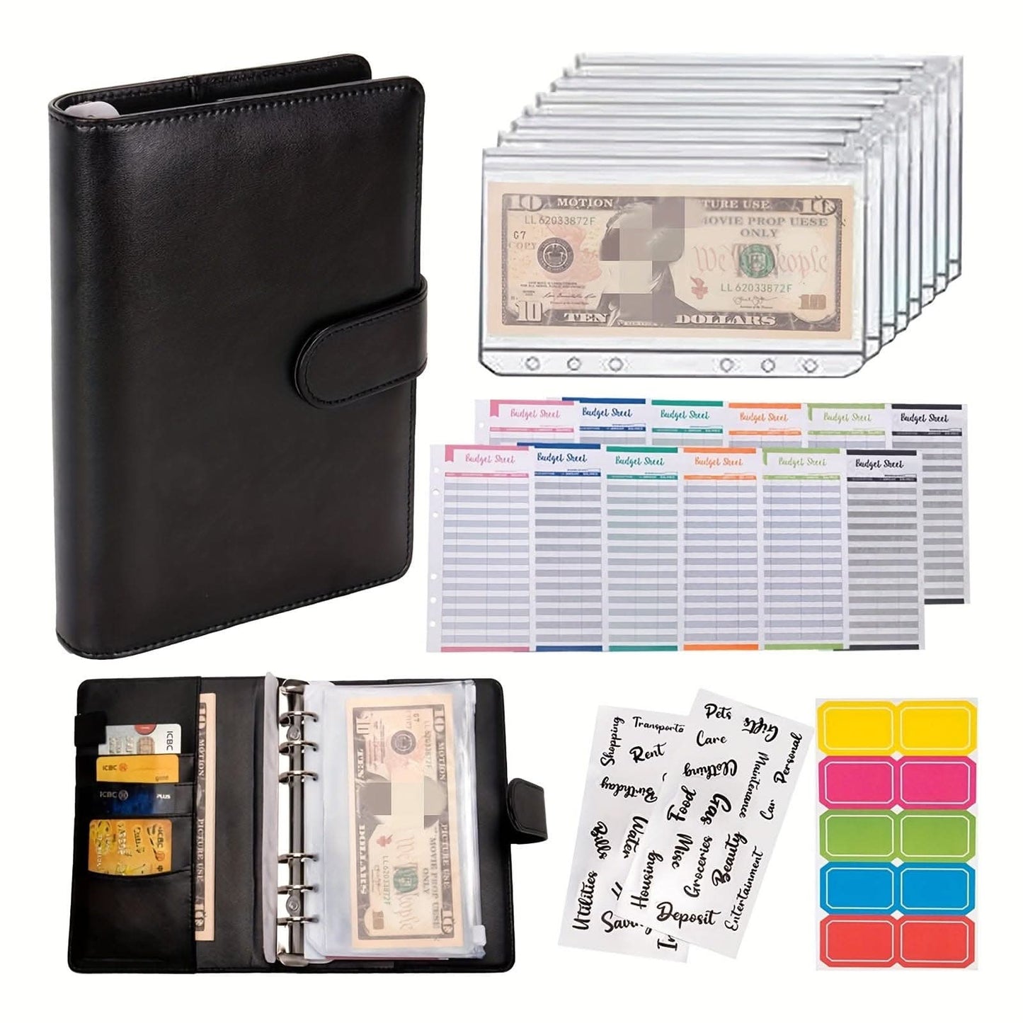 A6 Budget Binder with Cash Envelopes