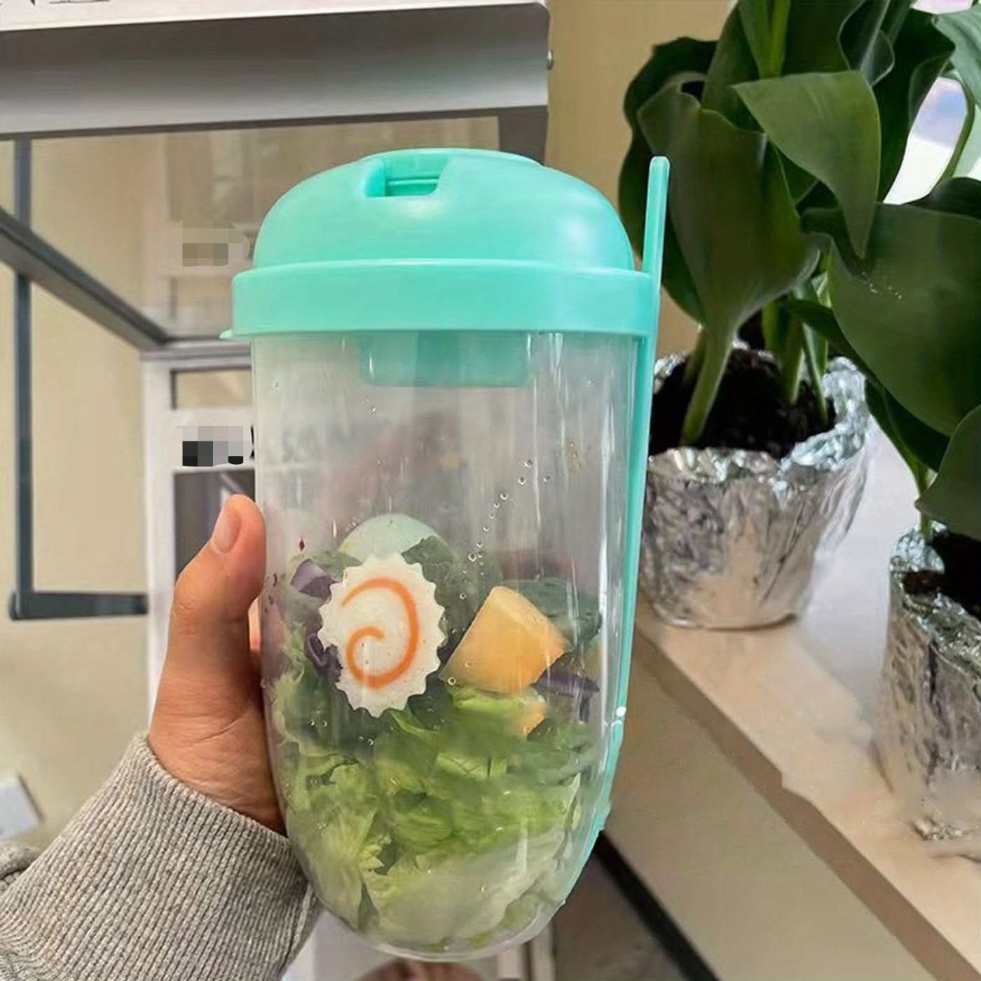 1000ml Salad Shaker Cup with Lid