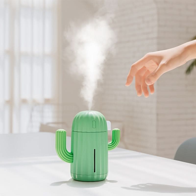 Cactus Mini USB Humidifier with Auto Shut-Off