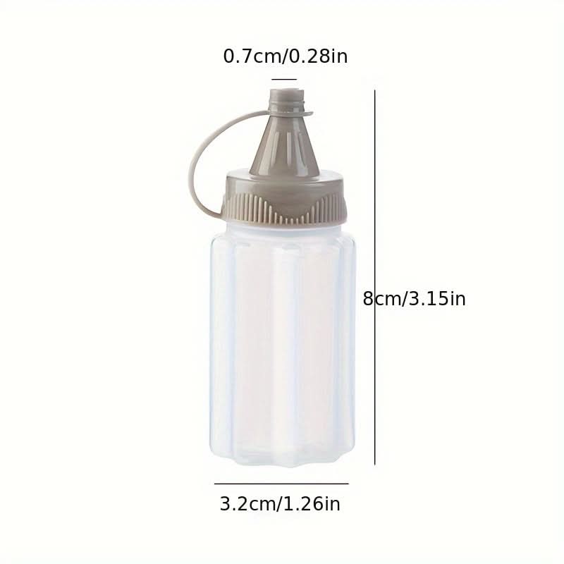 4-Pack Mini Squeeze Sauce Bottles Set