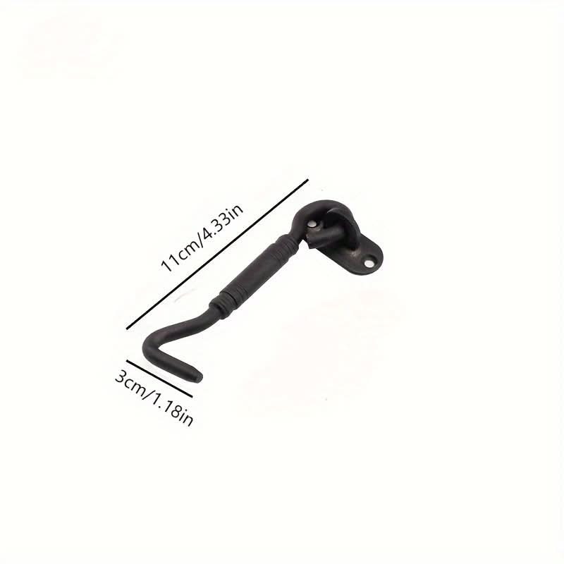 Premium Heavy-Duty Metal Sliding Barn Door Hook Latch