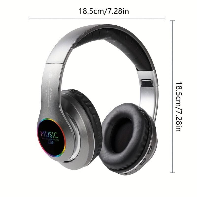 Wireless Headphones with Deep Bass - Lightweight, Foldable Earbuds