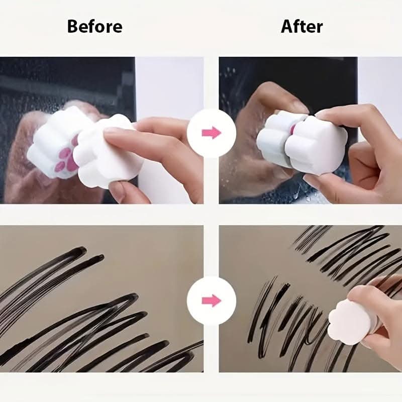 Streak-Free Mirror & Faucet Cleaner – Magic Sponge for Spotless Surfaces