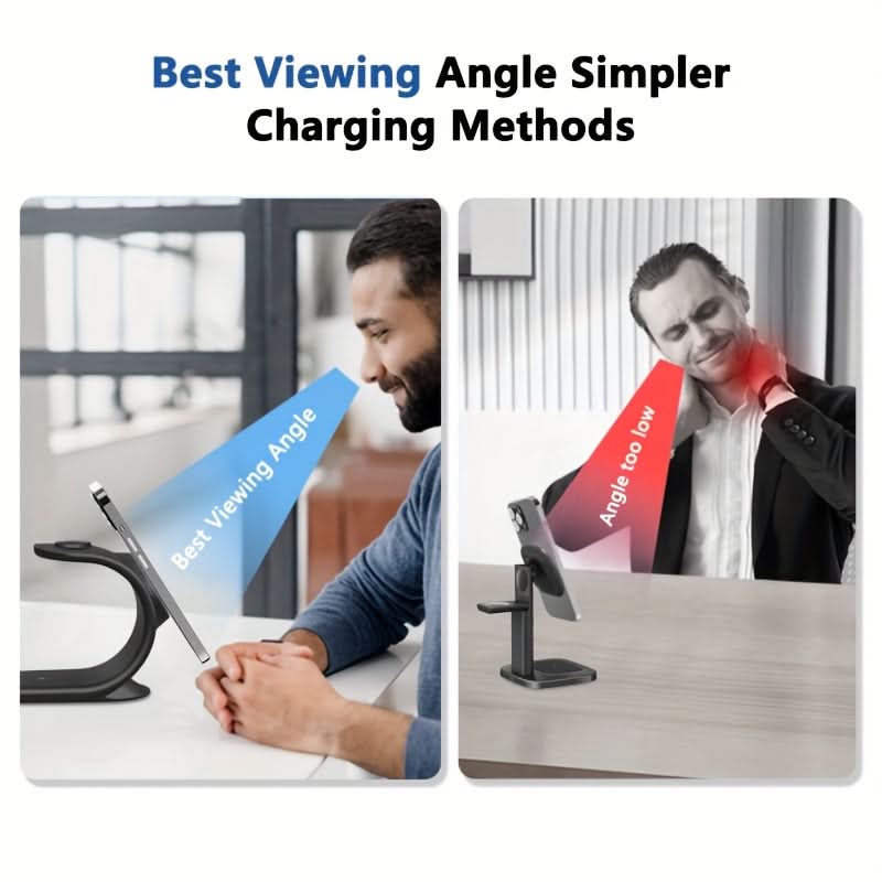 3-in-1 Wireless Charging Station for iPhone, Apple Watch, and Air Pods