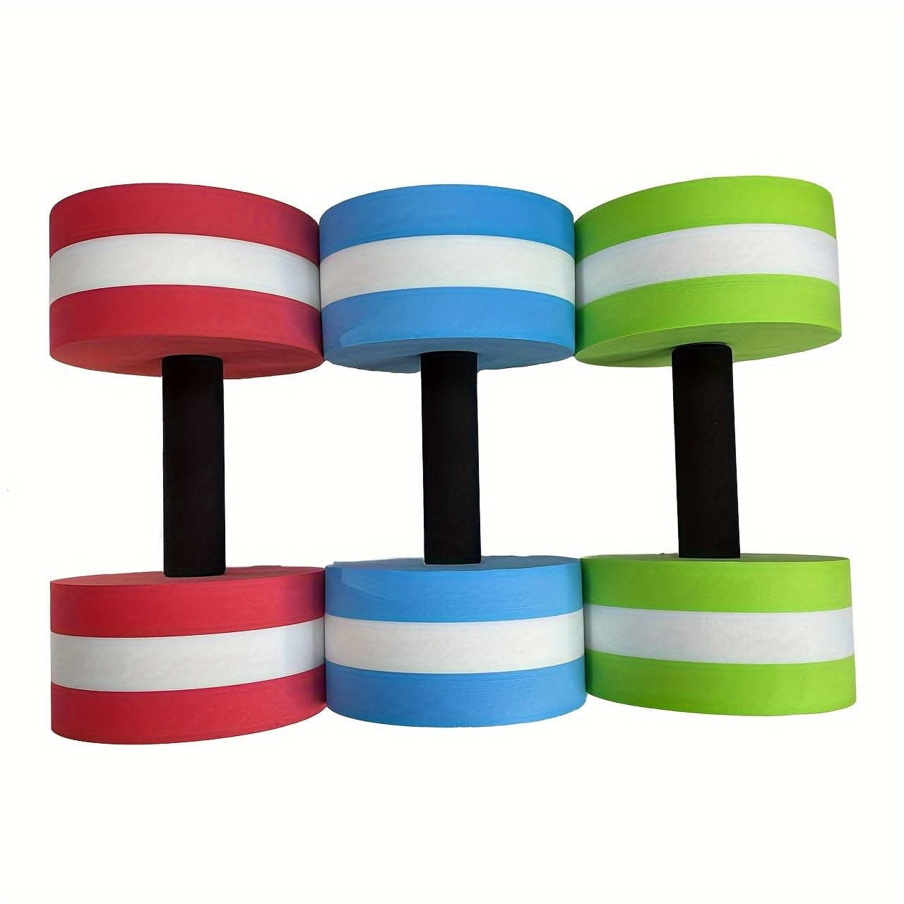 Aquatic Dumbbells - 2PCS Water Aerobic Exercise Foam Dumbbell Pool Resistance
