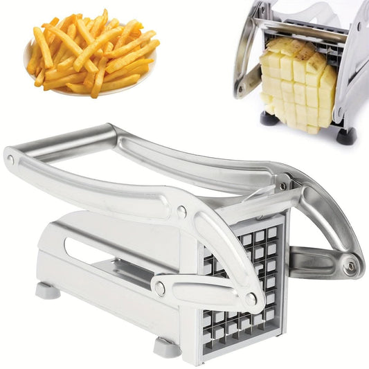 French Fry Cutter - Stainless Steel Potato Chipper with 36/46 Hole Blades