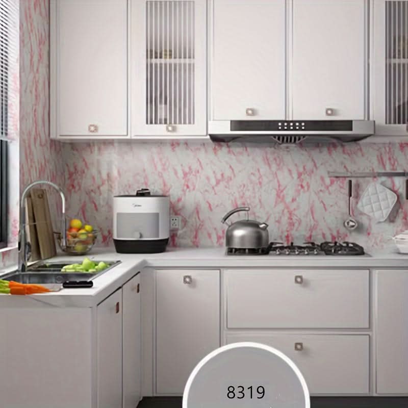Vinyl Self-Adhesive Marble Pattern Wallpaper Border
