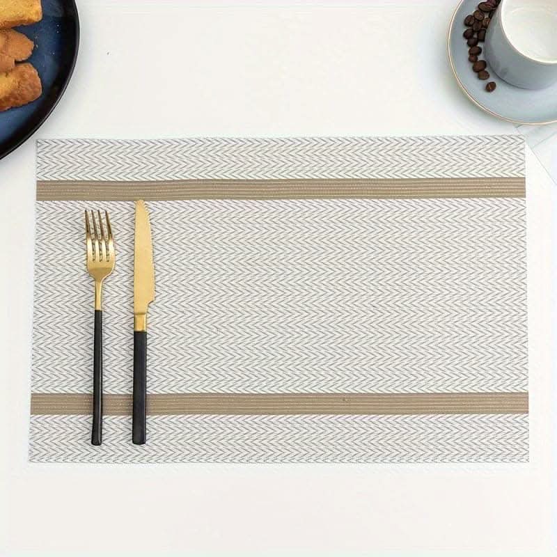 Nordic Style Square Placemats - 4/6/8pcs Elegant Table Protectors